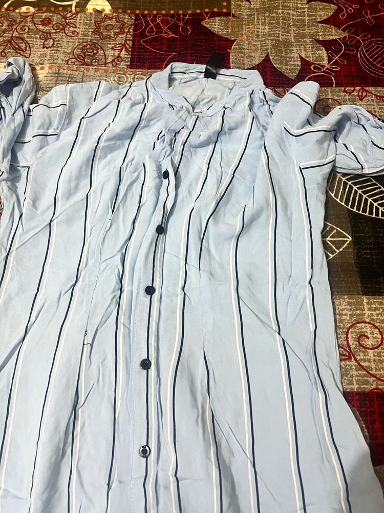 Striped Blue Shirt