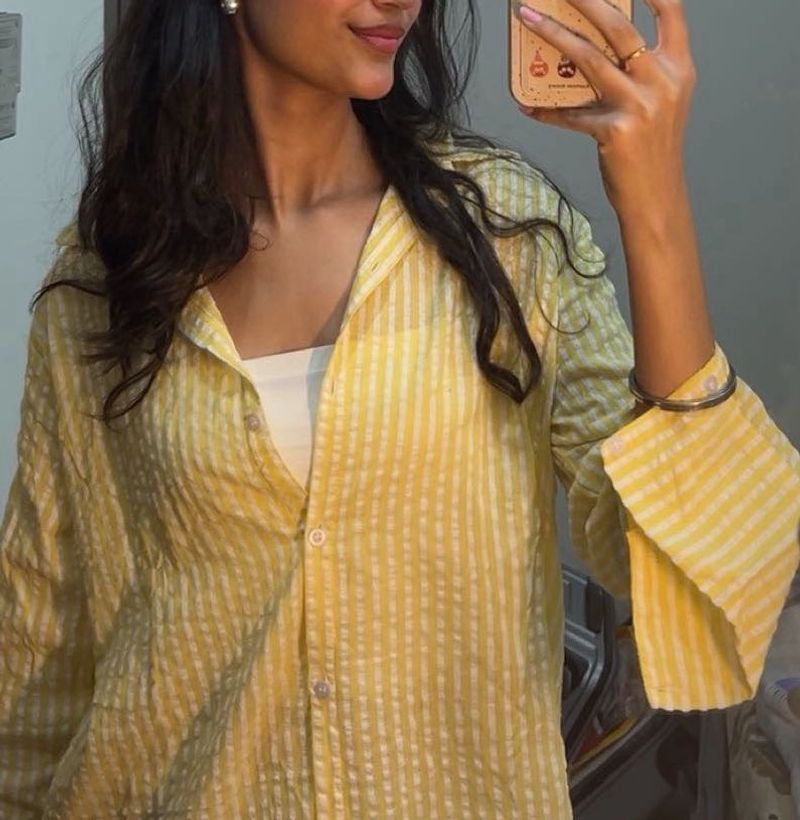 Striped Yellow Shirt