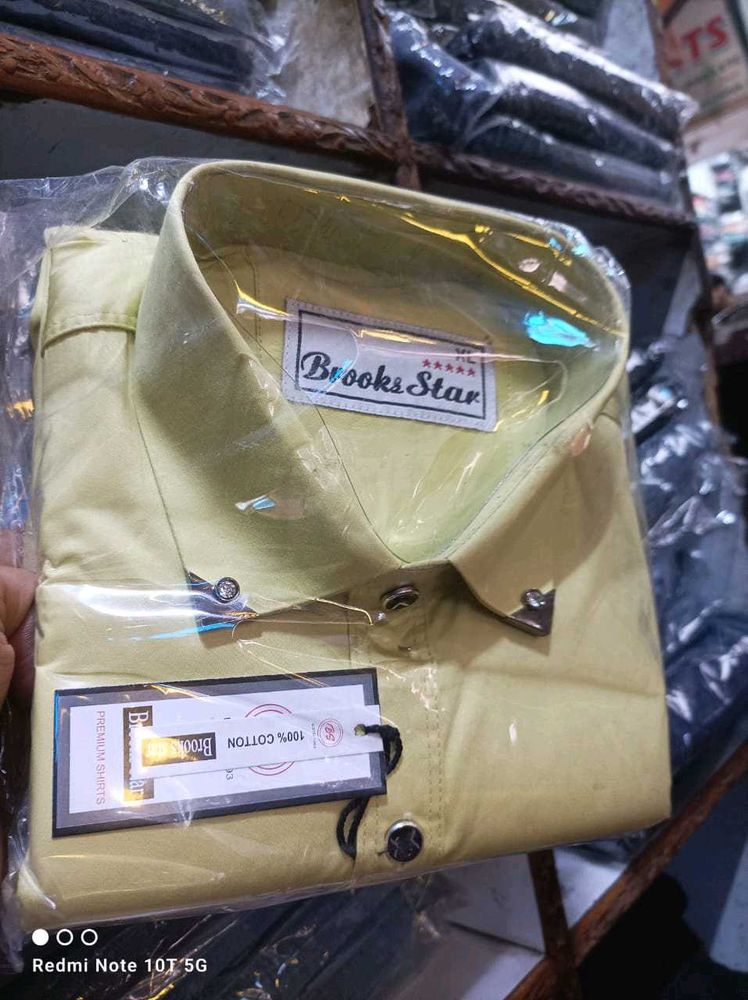 Brooks Star XL Yellow Formal Shirt