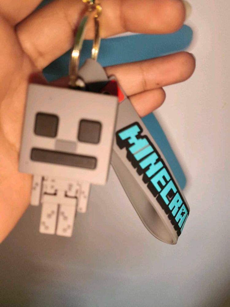 Minecraft Skeleton Keychain