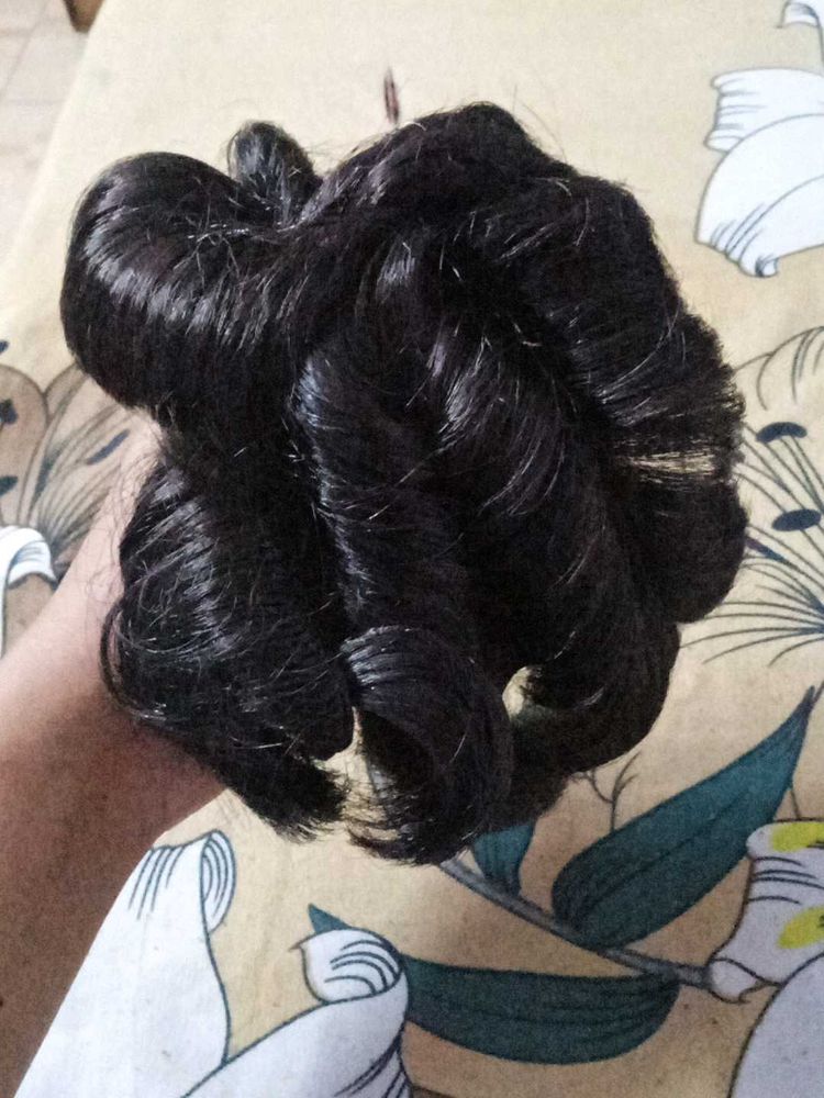 Black Hair Bun Extension