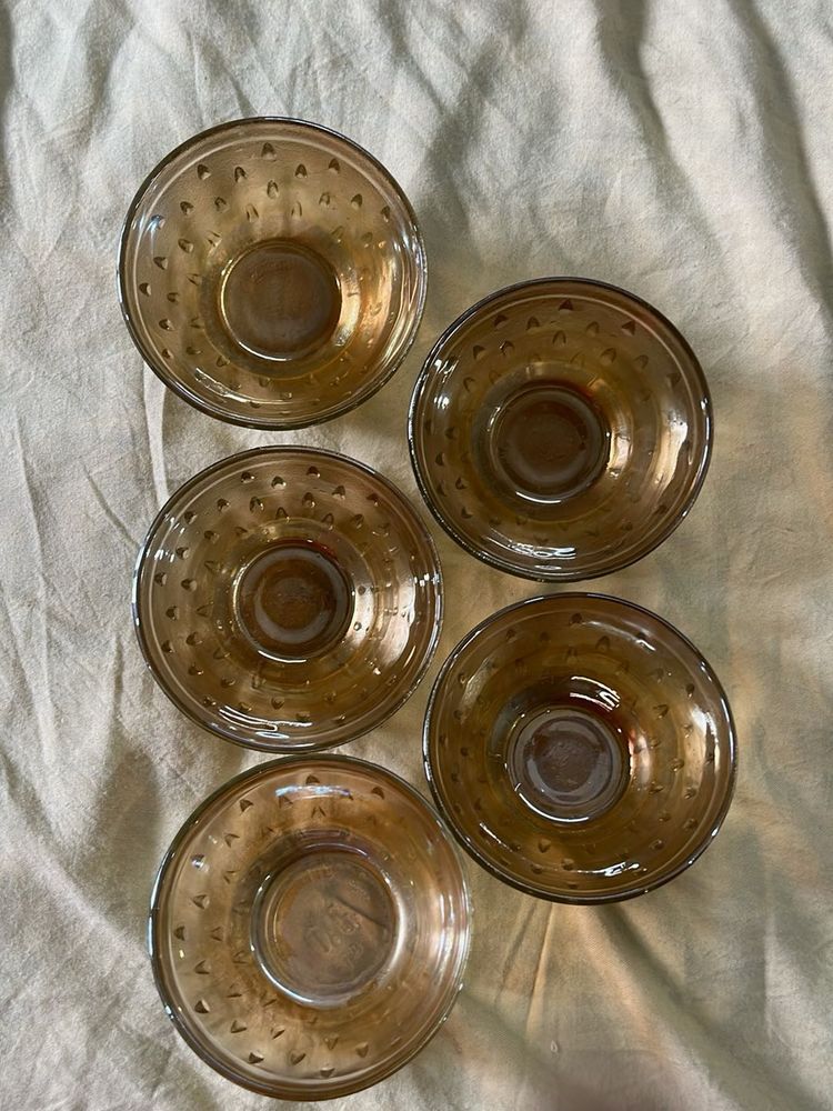 Set of 5 Glass Bowls