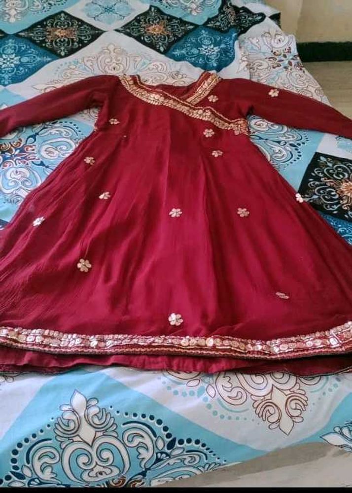 Maroon Festive Kurti