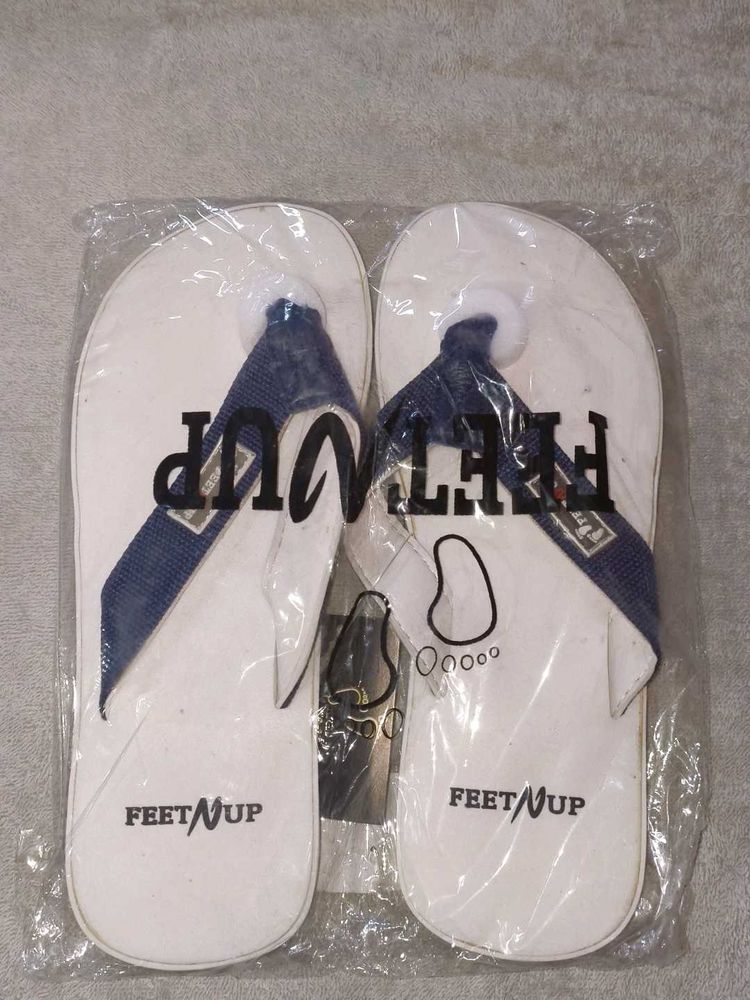 Feet N Up Flip Flops White Brand New
