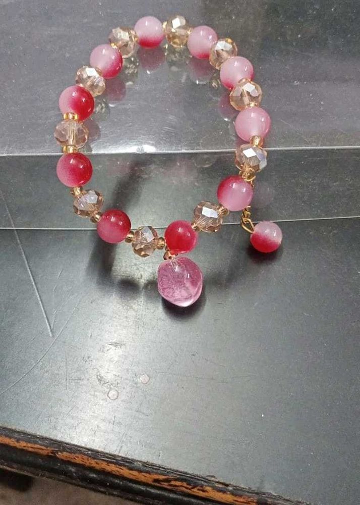 Pink Beaded Bracelet