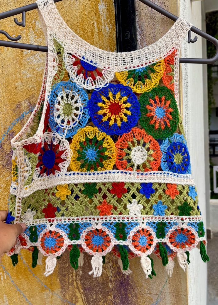Crochet Colorful Top