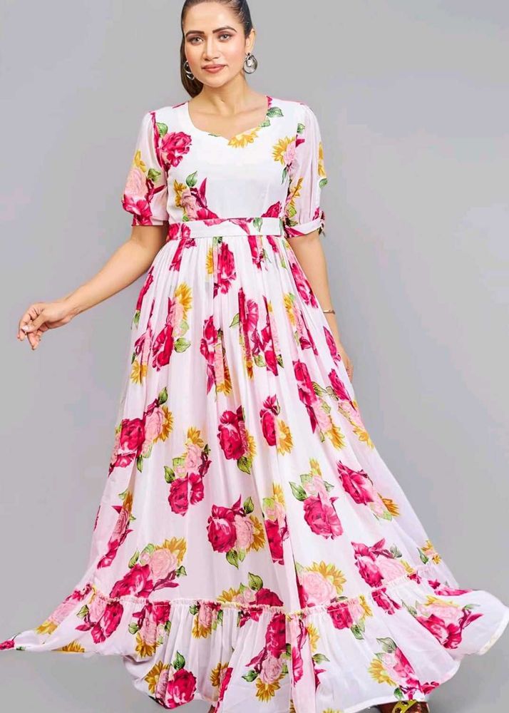 Long Floral Dreamy Dress