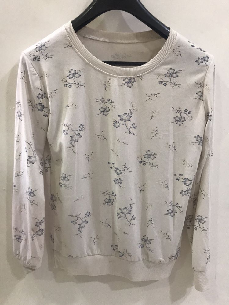 Floral Long Sleeves Top For Women