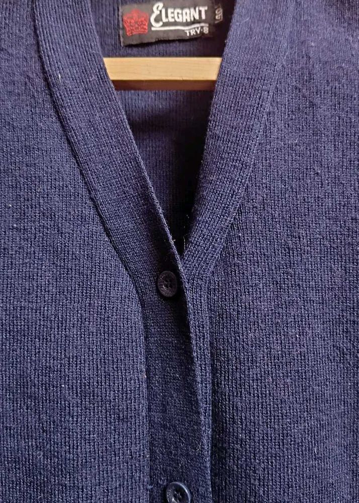Navy Blue Cardigan