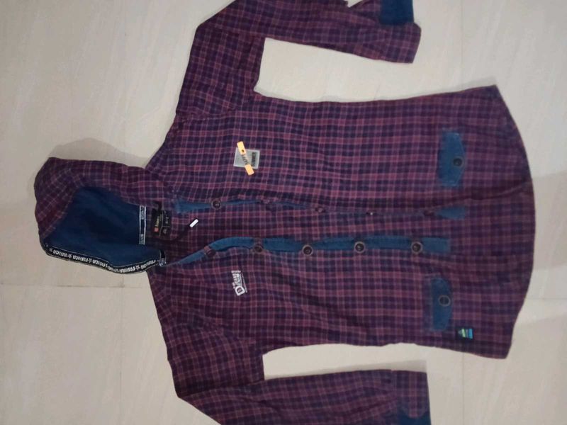 Checkered Hooded Jacket