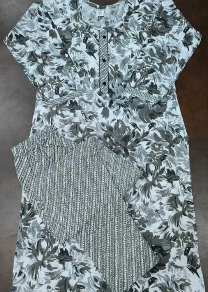 Floral Print Kurta Set