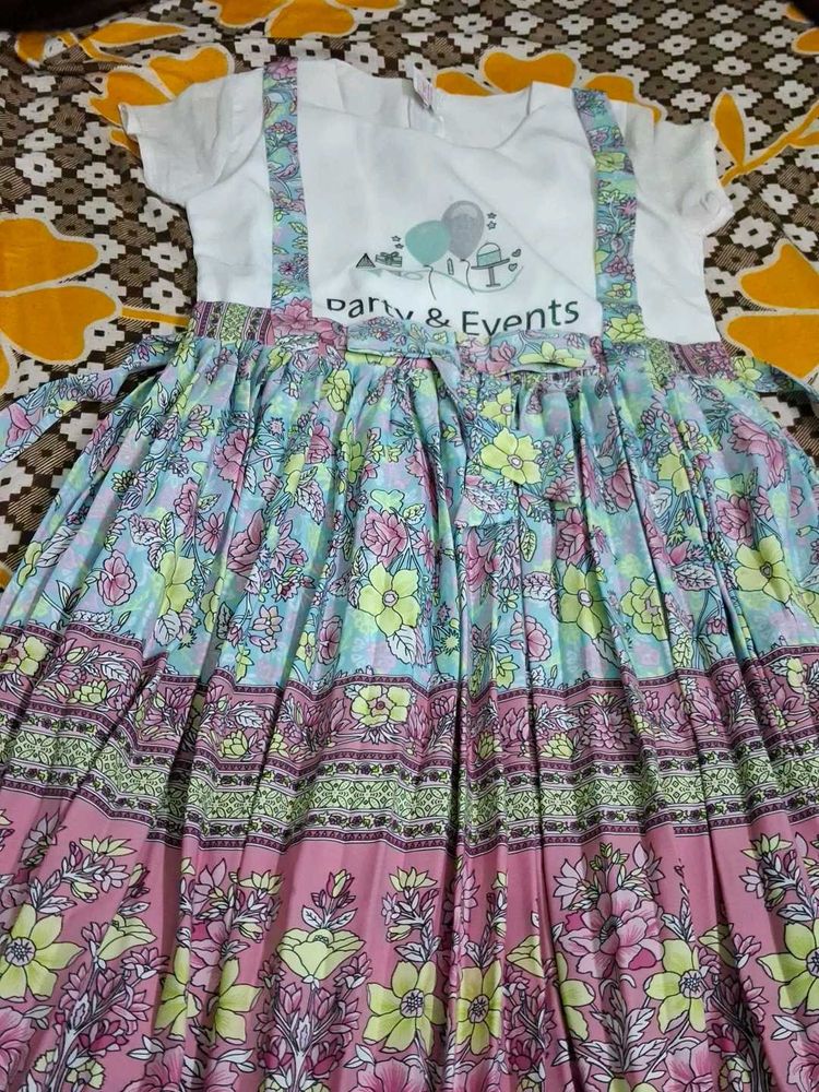 Floral Girls Dress with Top
