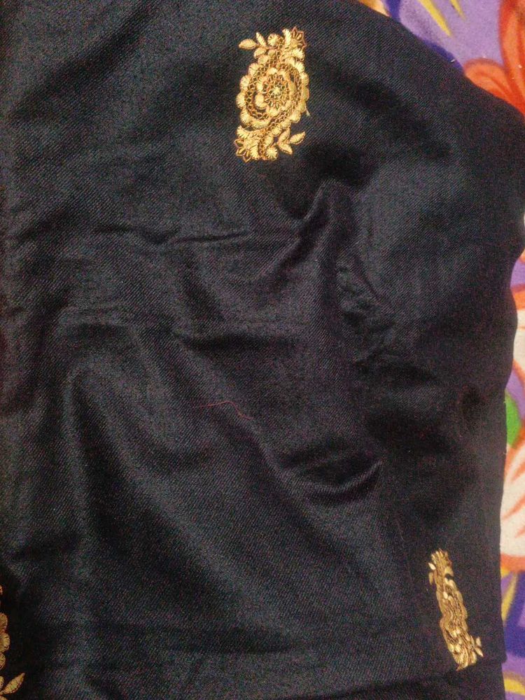 Embroidered Black stole