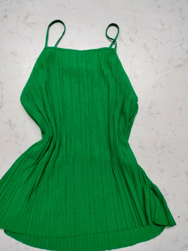 GREEN MANGO SPAGHETTI TOP