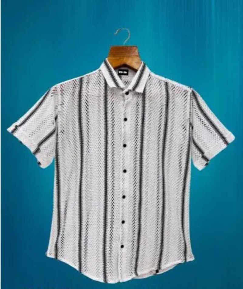 Striped Mesh Shirt