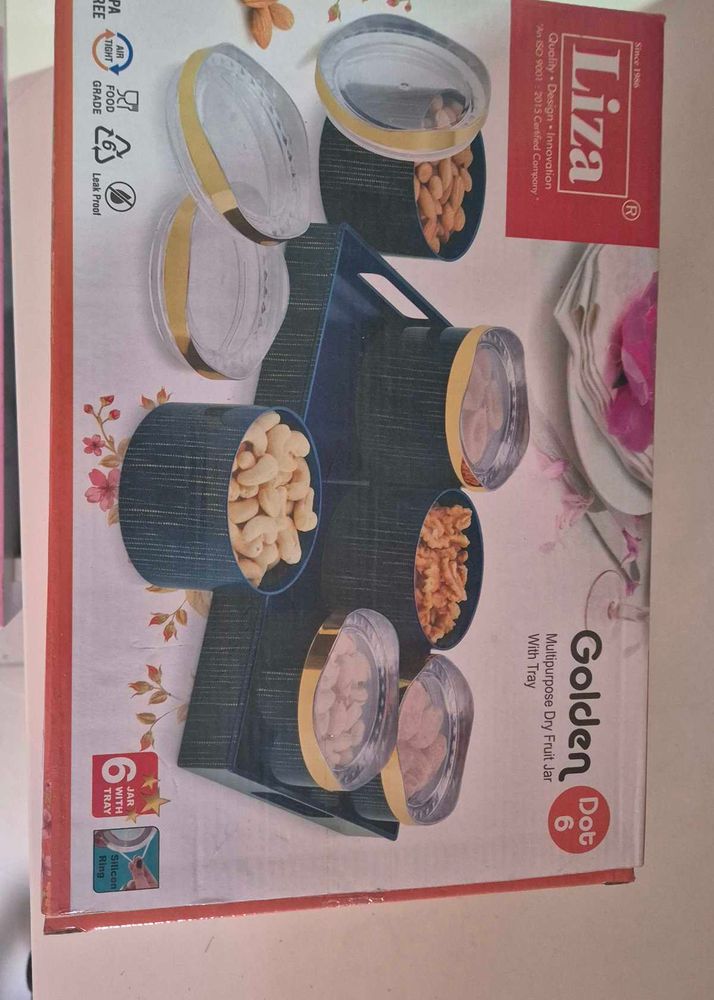 Dry Fruit Jars With Tray