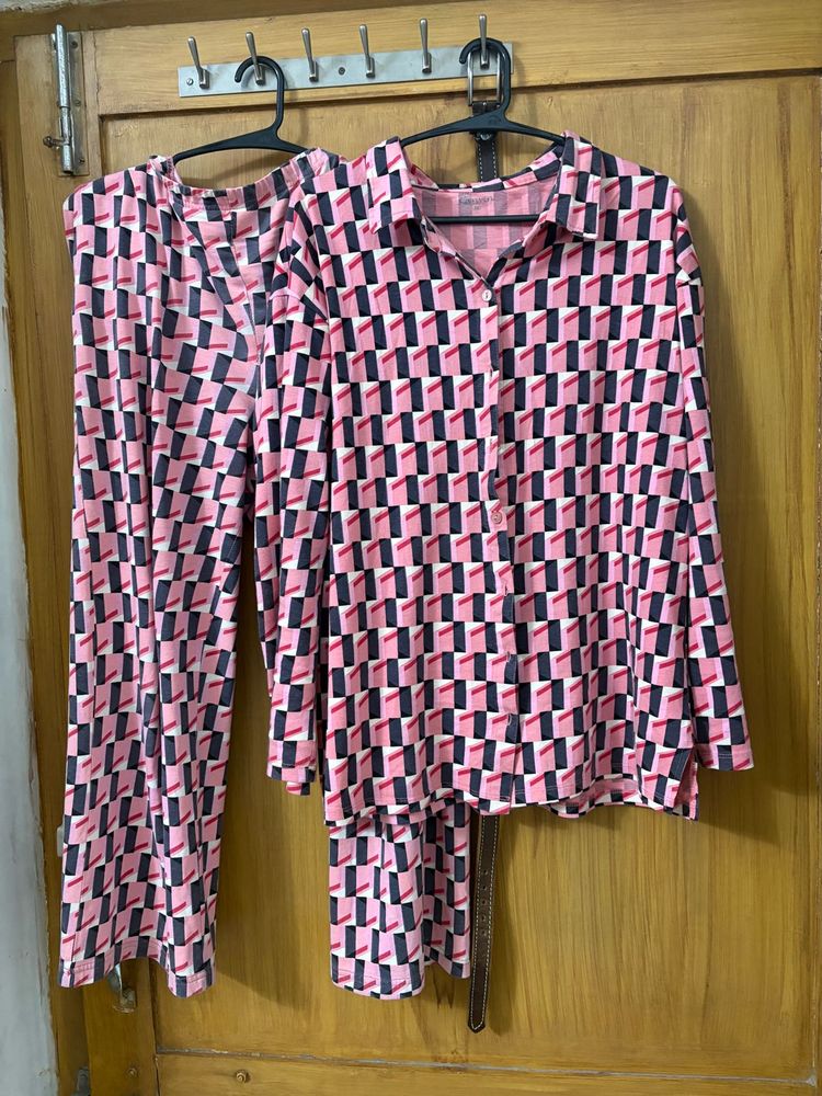 Patterned Night Suit