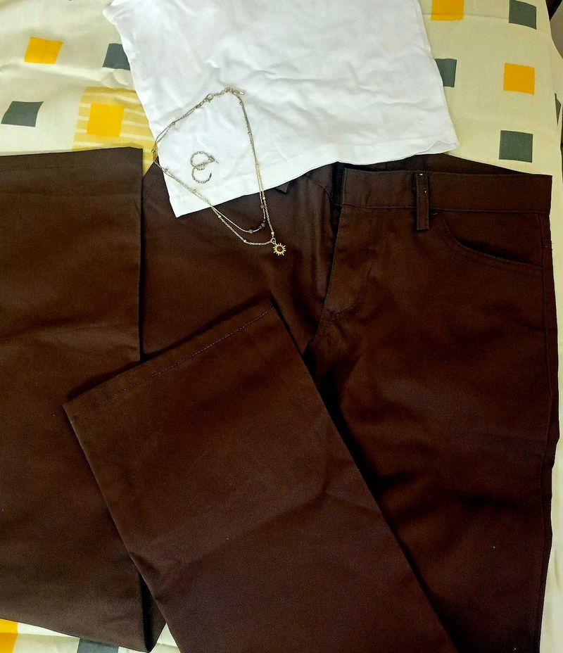 Y2k Coffee Brown Pants