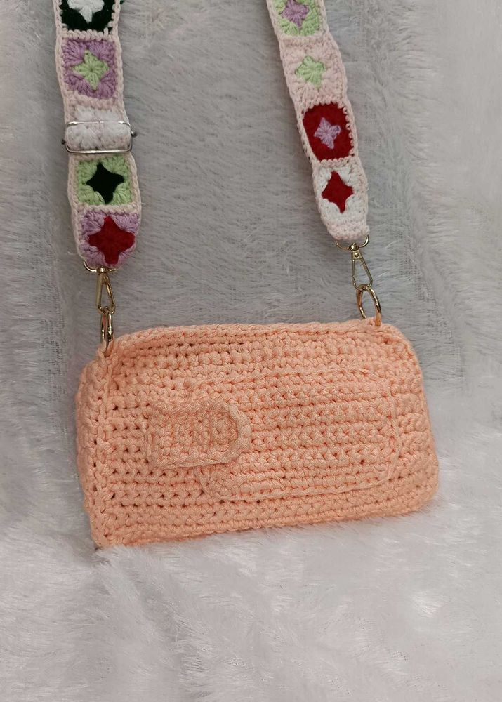Crochet Mobile Sling Bag For Women And Girls 💫❤️