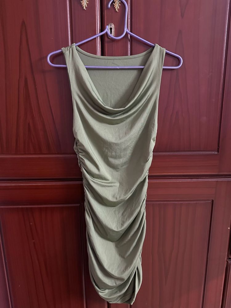 Olive Green Bodycon Dress