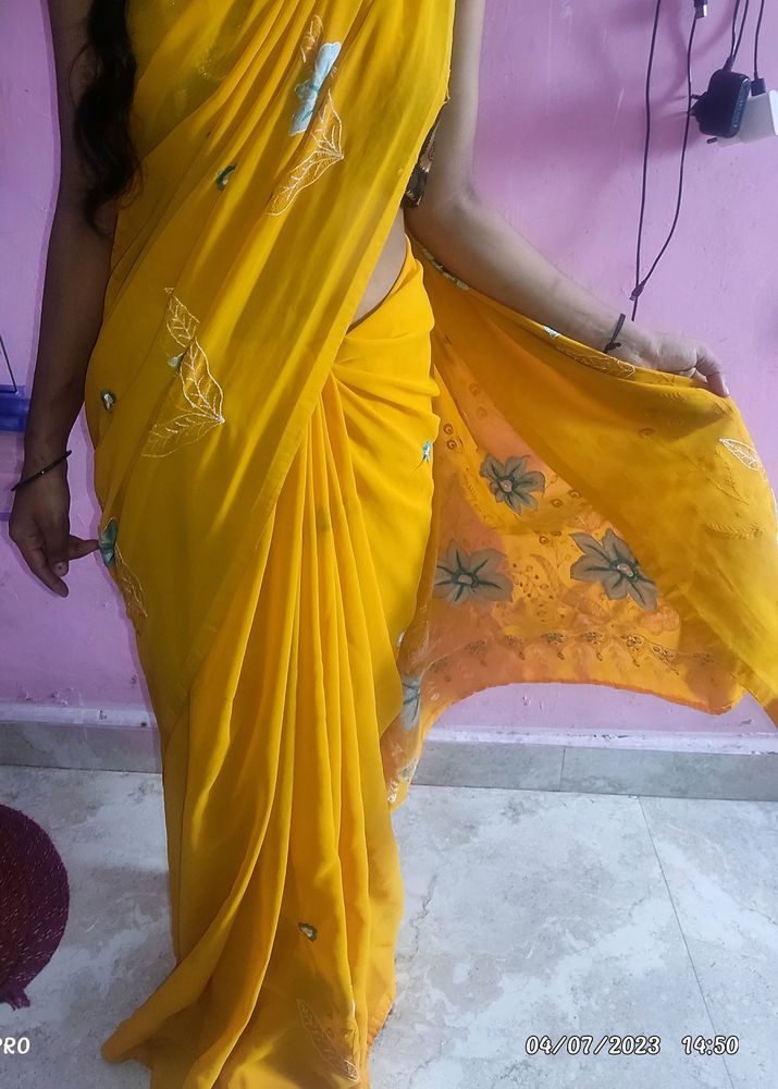 Yellow Saree
