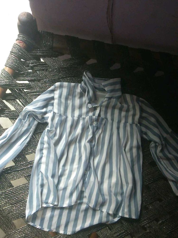Striped Long Sleeve Top For Girls