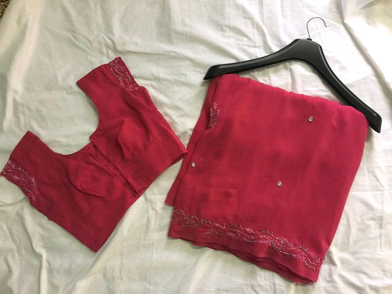 Pink -saree
