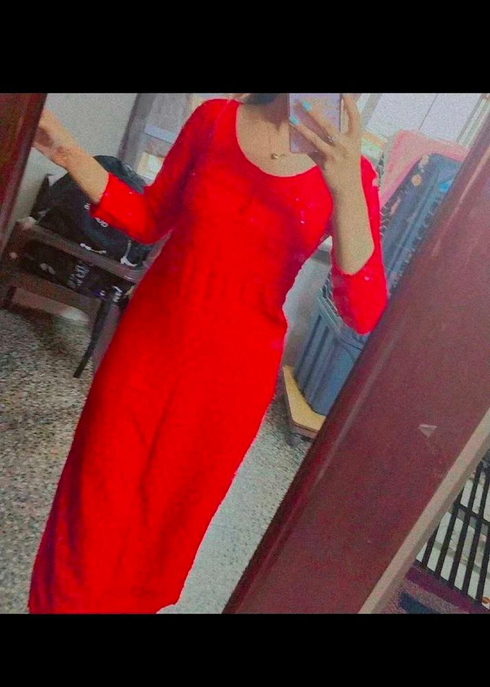 Red Midi Dress