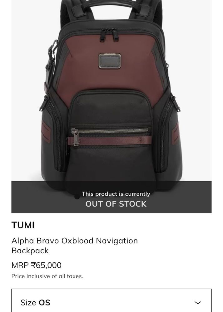 TUMI inspired Alpha Bravo Backpack