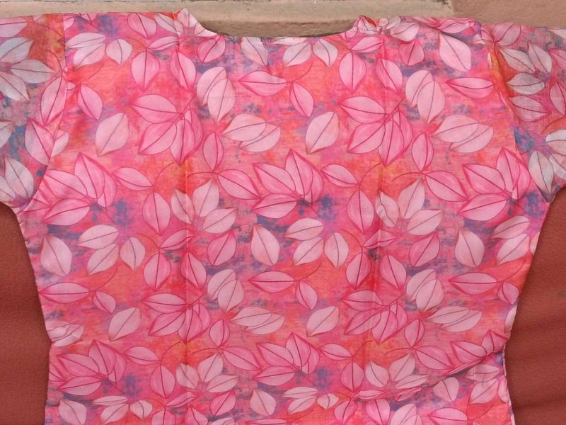 BrandNew BeautifulPink FloralPrintKurta+PatialaB