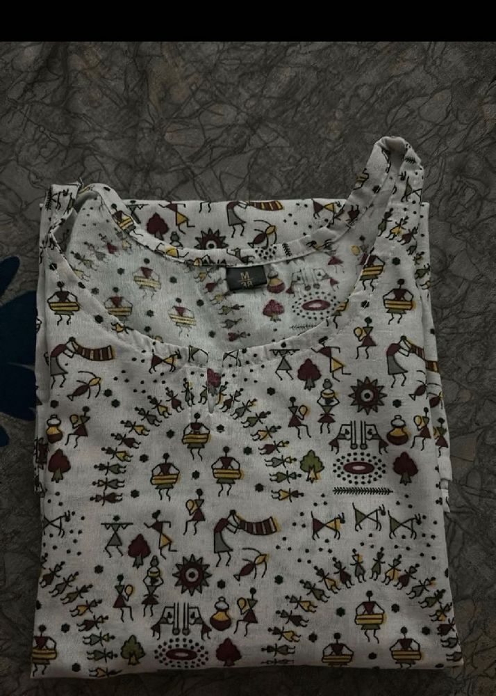 Short White Kurti✨