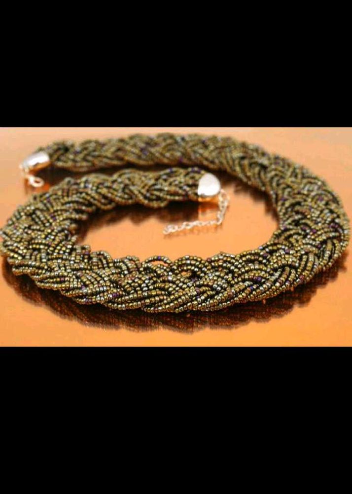 Braided Seed Bead Necklace