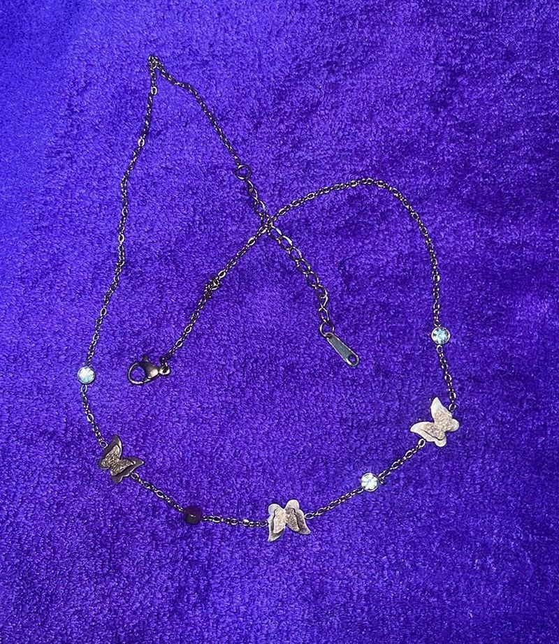 Butterfly Charm rose gold Necklace