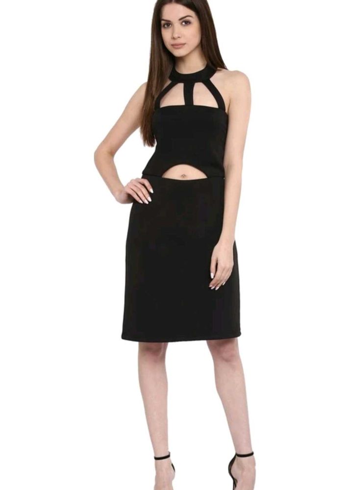 Chic Black Cutout Bodycon Dress