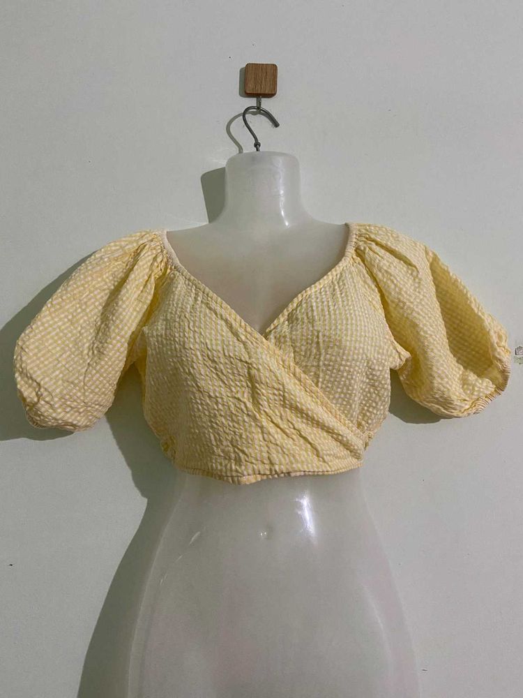 Cute Yellow Crop Top