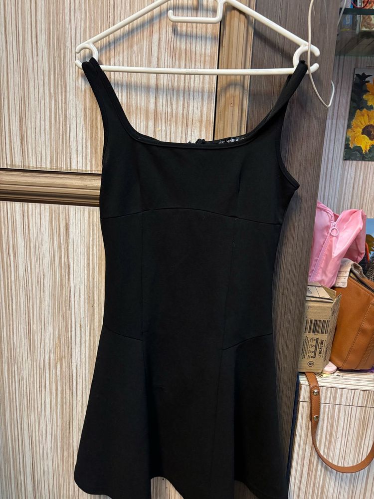 Black skater dress