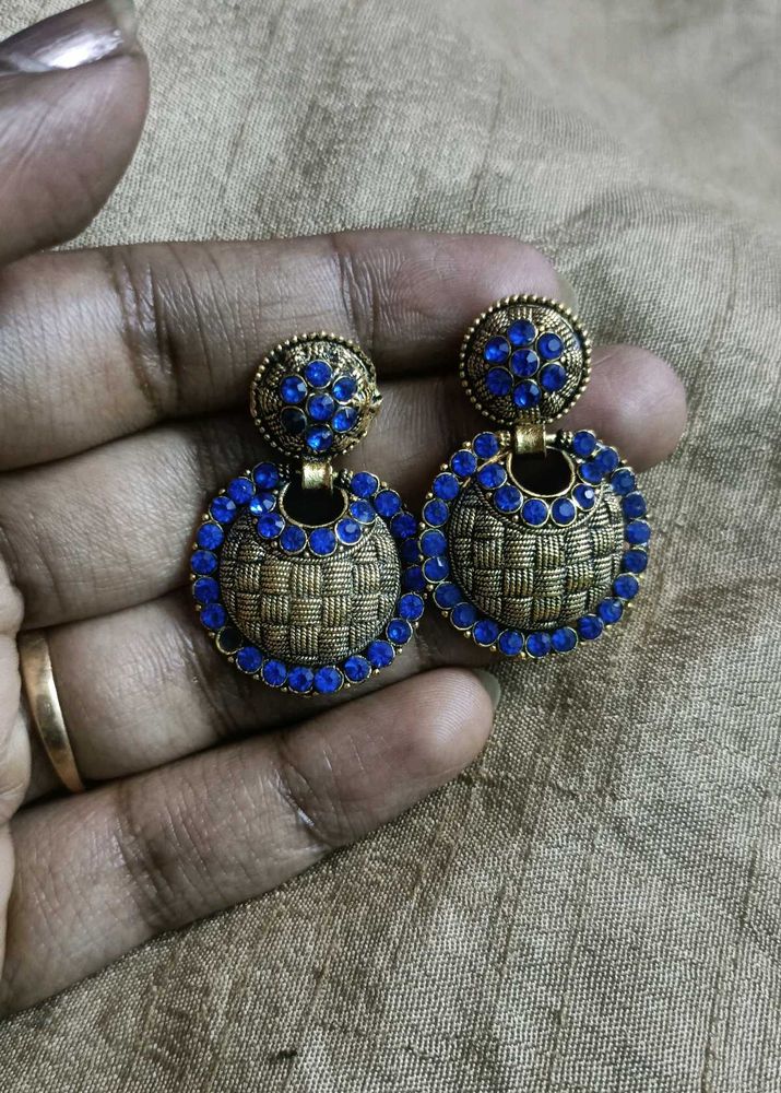 Stunning Blue Stone Earrings
