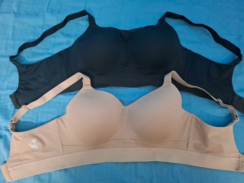2 Sports Bras Padded Quick Dry Full Coverage
