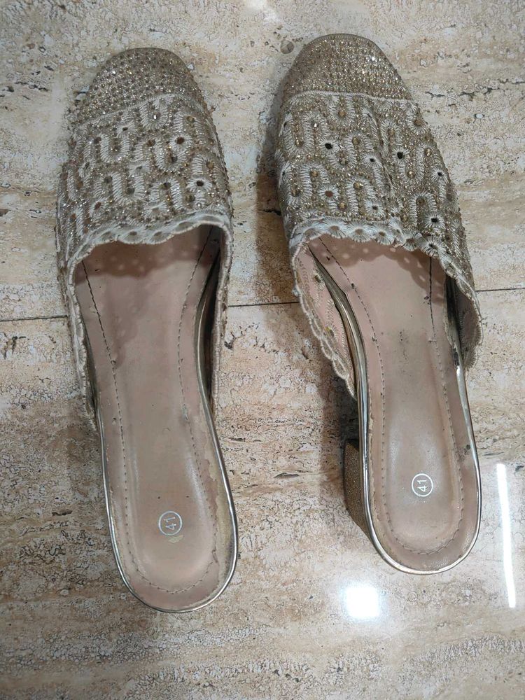 Embroidered Flats &amp; Sandals
