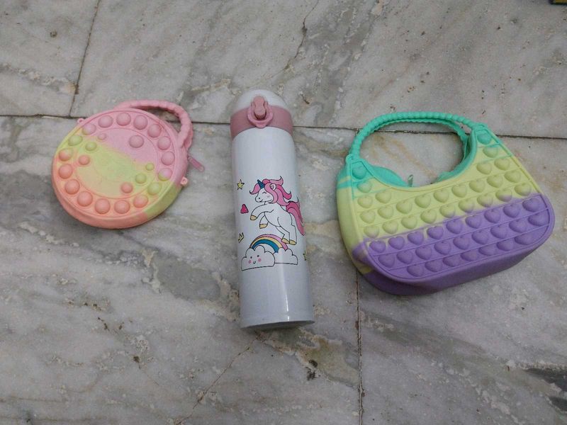 Poppet Bag And Water Bottle