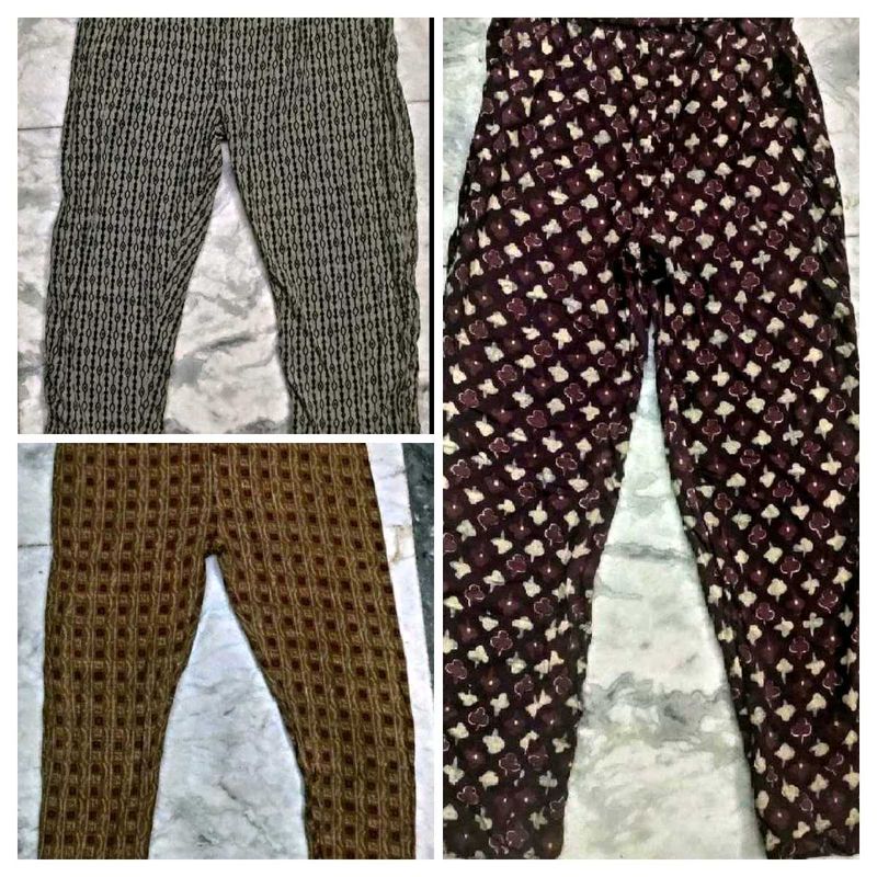 Combo of 3 Used Rayon Pants