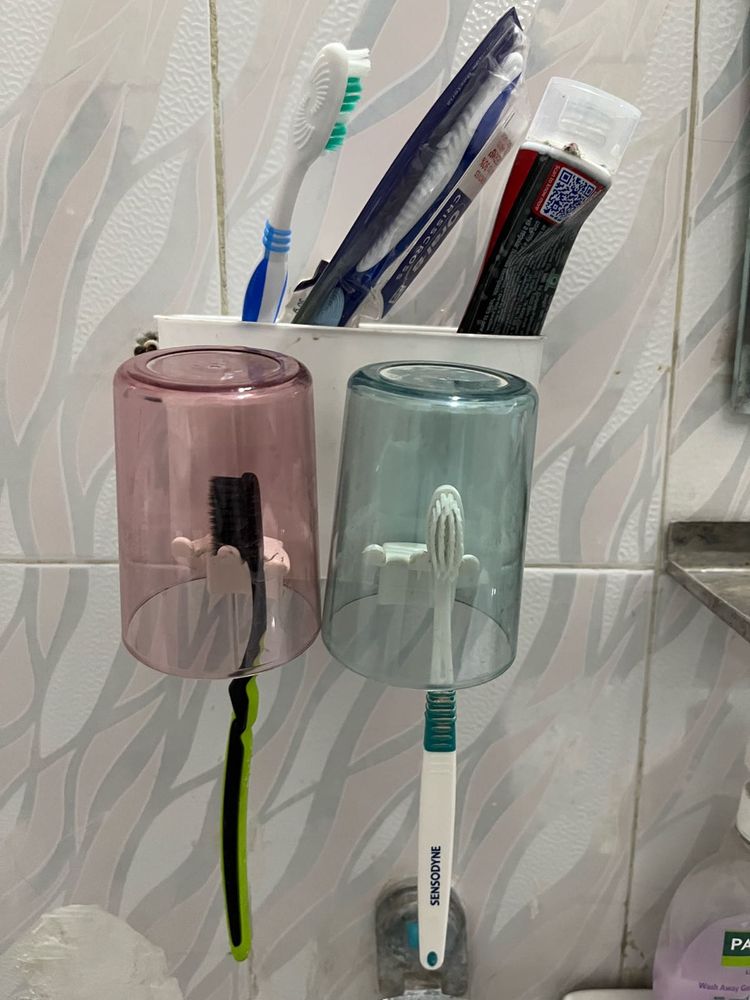 Wall-Mounted Toothbrush Holder