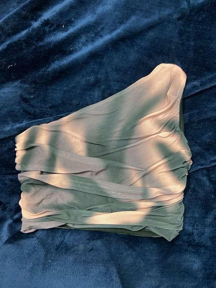 One-Shoulder Ruched Top