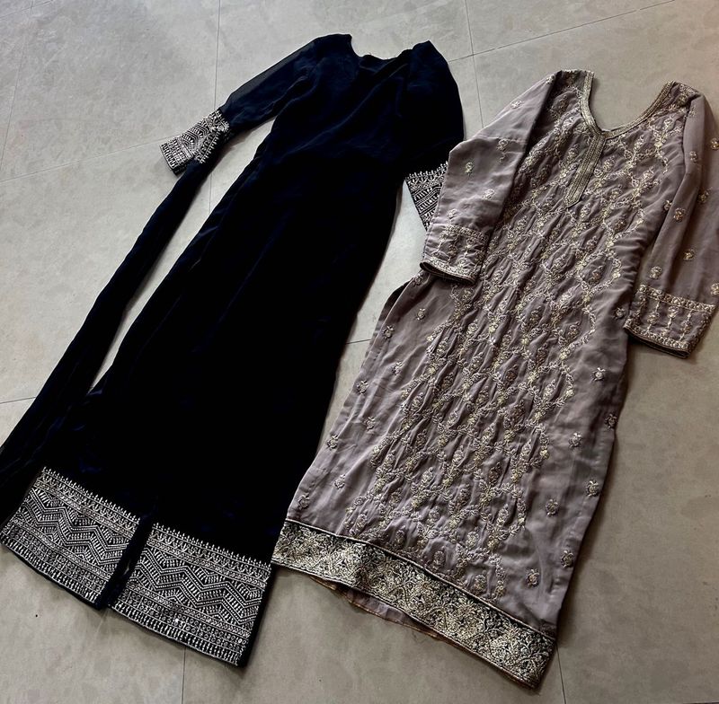 Black Kurta Set Nd Single Kurti
