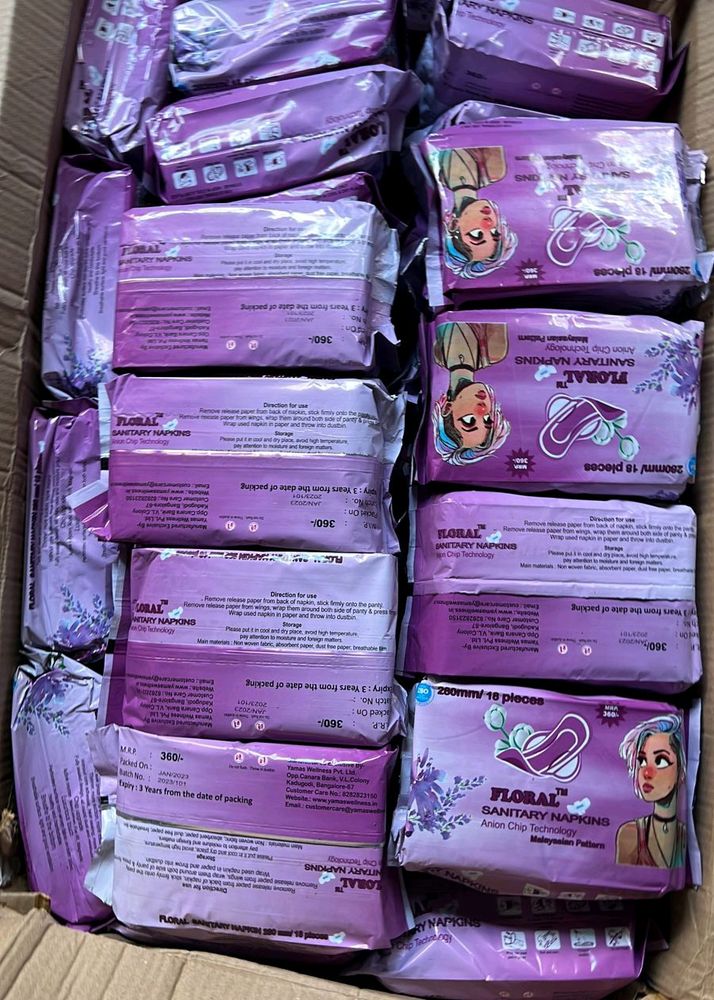 Floral Sanitary Napkins