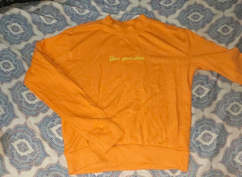Orange Long Sleeve Top