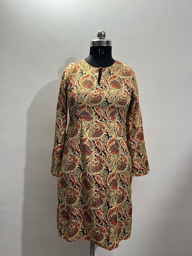 Paisley Print Dress