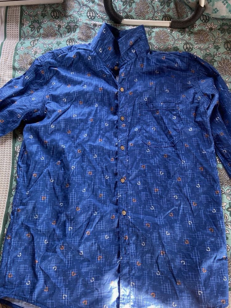 Commonsense Blue Patterned Shirt