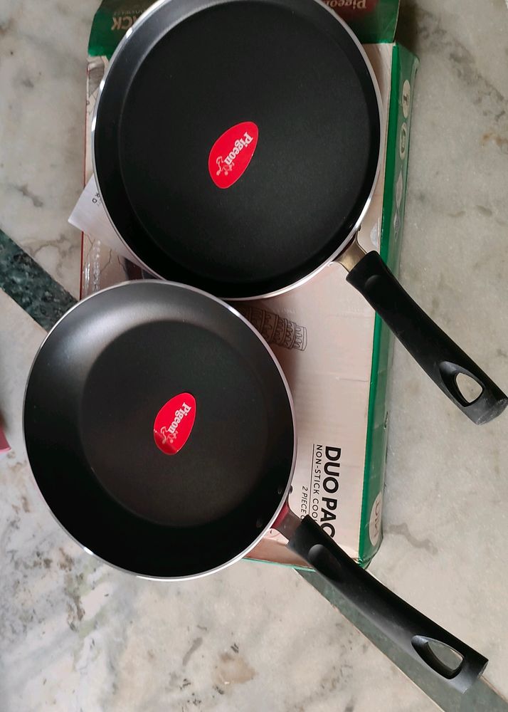 Pigeon Non Stick Duo Pack Fry Pan And Flat tawa