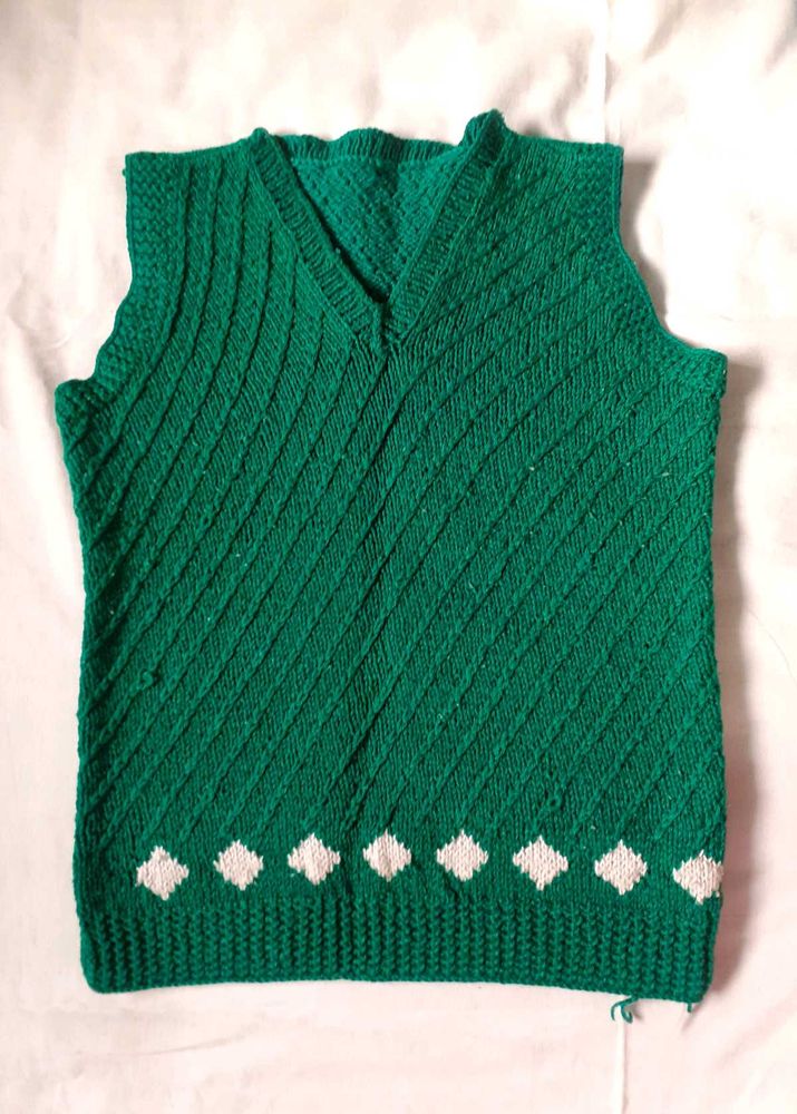 Handmade Winter Clothing Knitted Sweater Vest Top